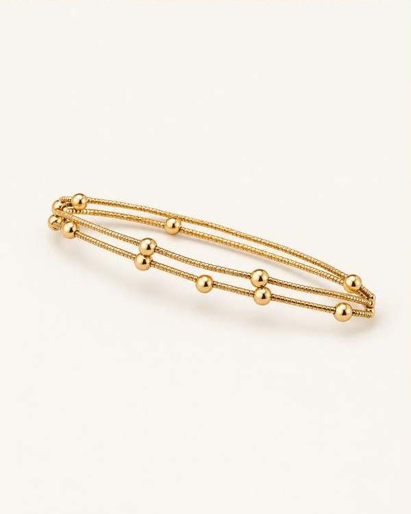 Gold Triple Chain Bracelet